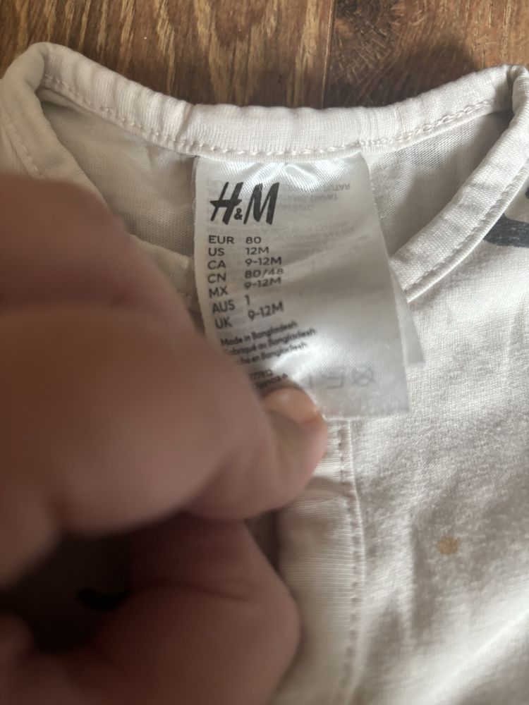Pajac na dlugi rekaw rozm. 80 H&M