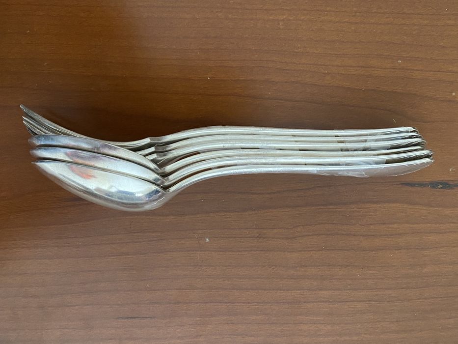 Coleccao de talheres antigos franceses em plaque de prata