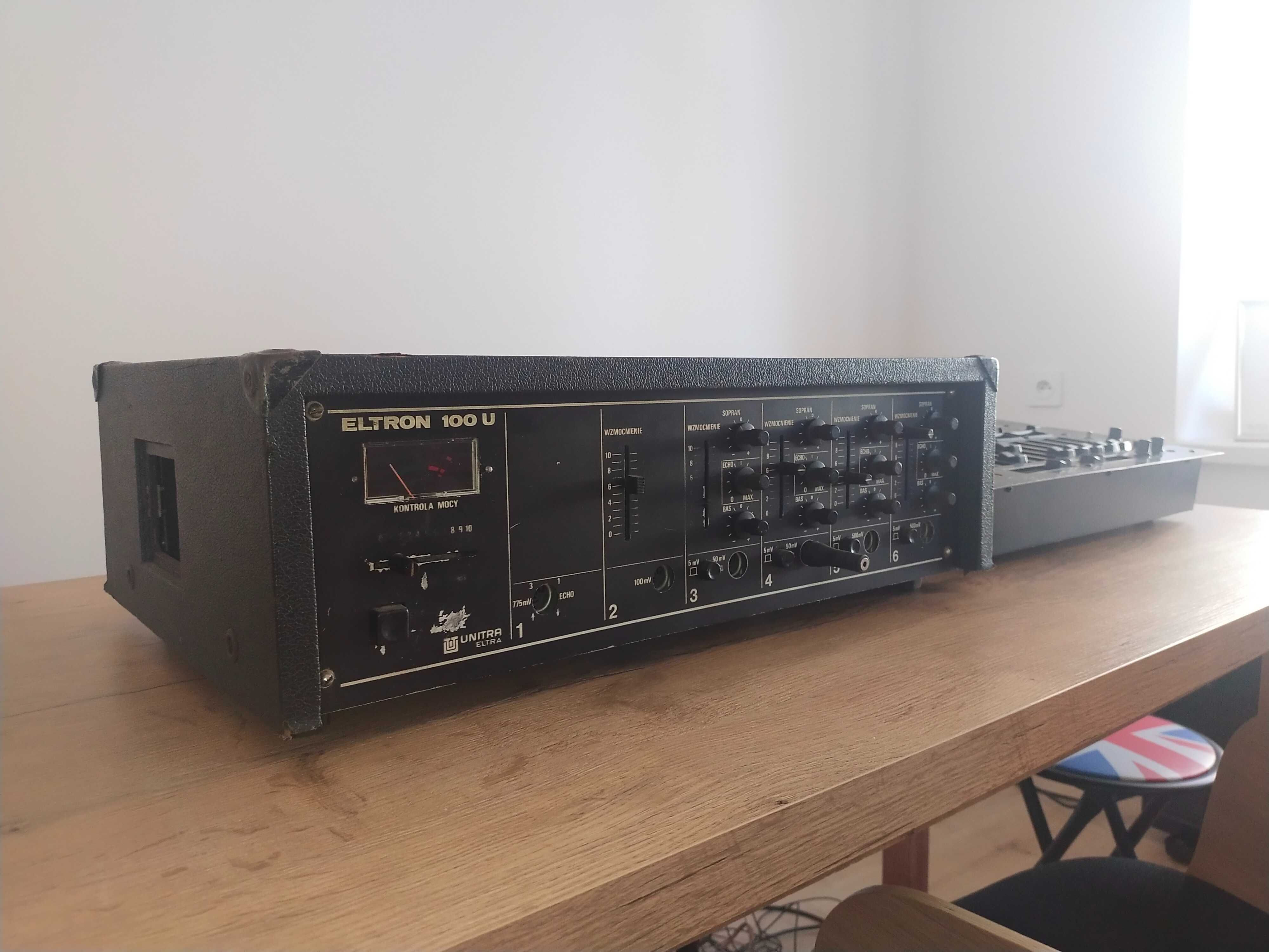 SPRAWNY! wzmacniacz UNITRA + mixer, eltron estrada prl