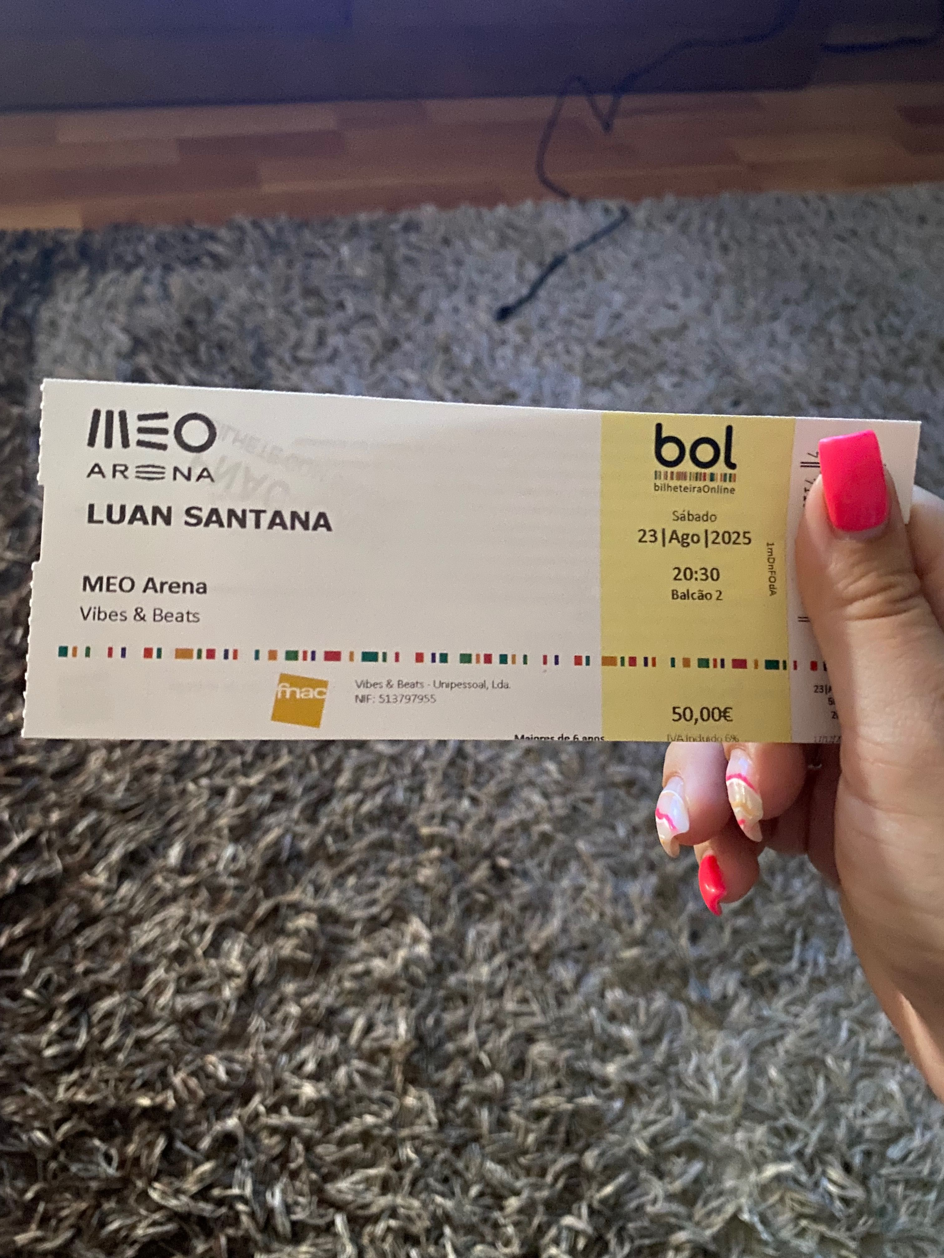 Bilhete Luan Santana