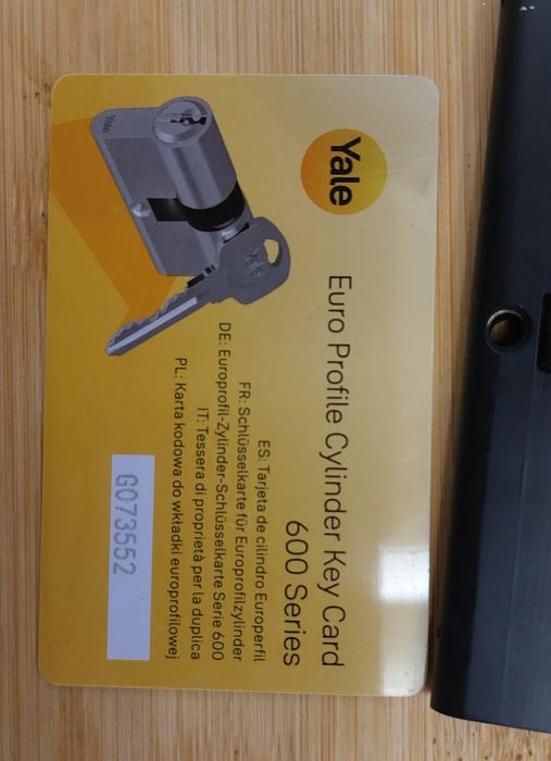 Komplet wkładek Yale Y600 50/50