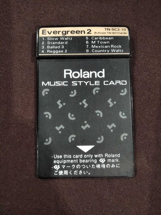 Roland Music Style Card Evergreen 2