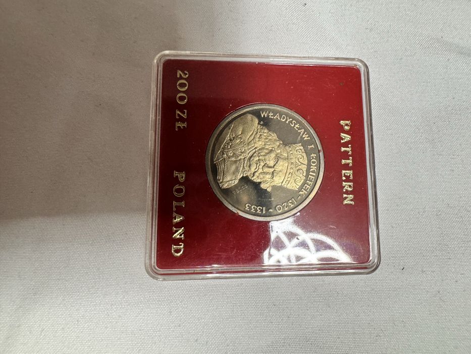 Moneta 200 zł Łokietek 1986 PRÓBA