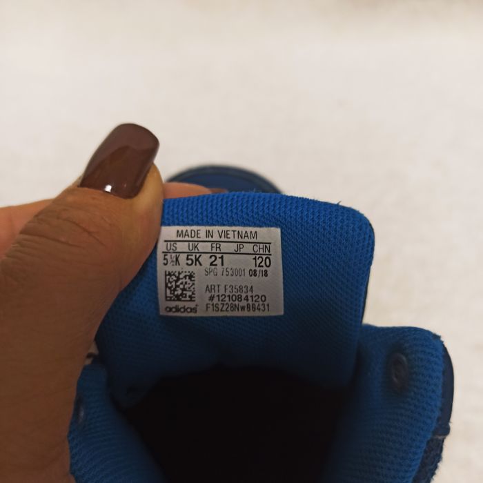 Оригінал ADIDAS Високі кросівки, черевички хайтопи для хлопчика,21 роз