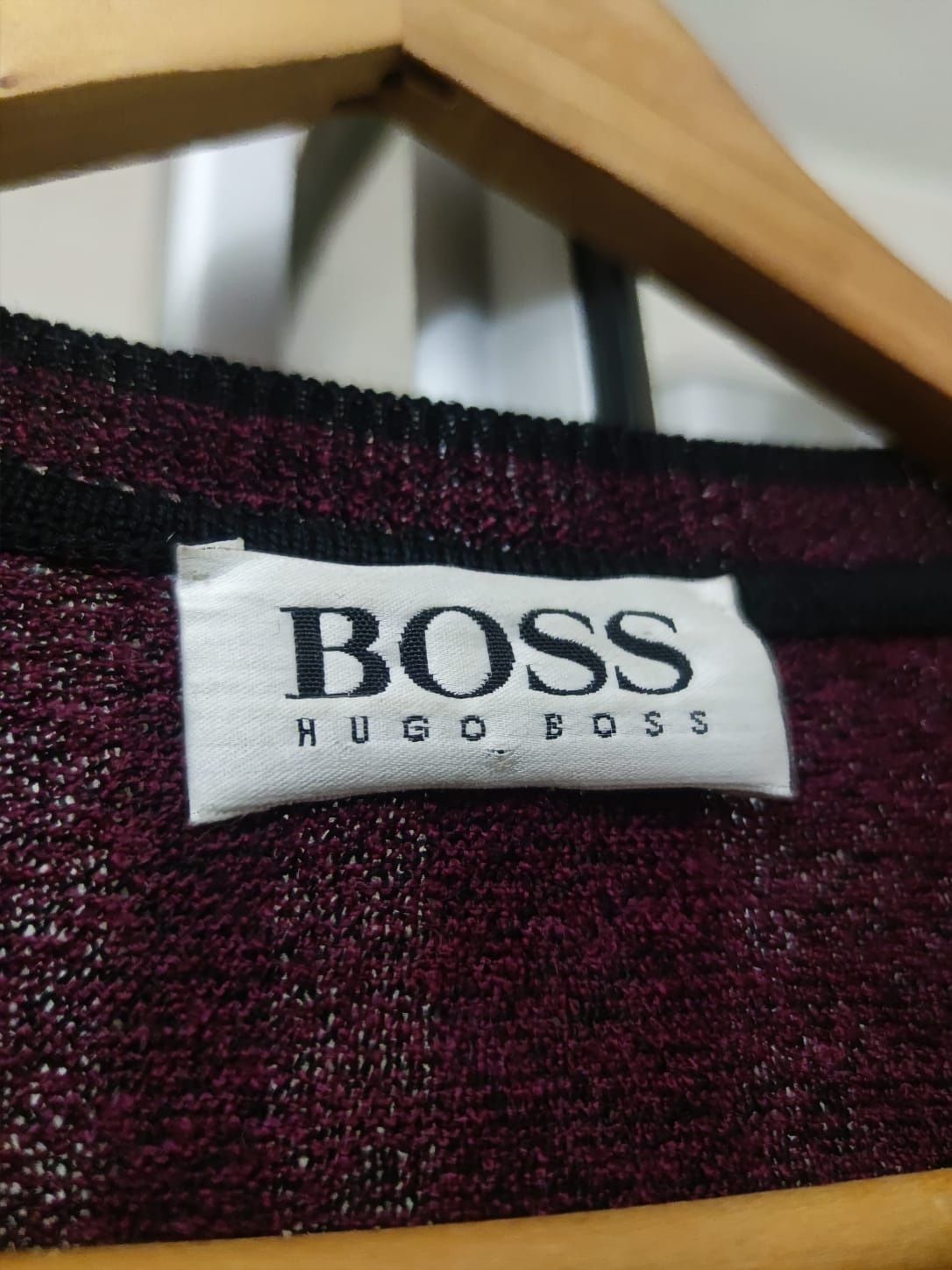 sweter sweterek XXL męski Hugo Boss wełniany wełna old vintage bluza m