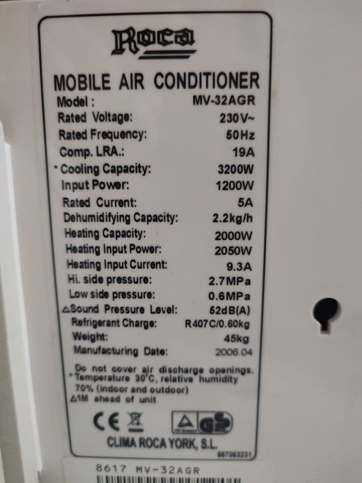 Ar condicionado portátil Roca