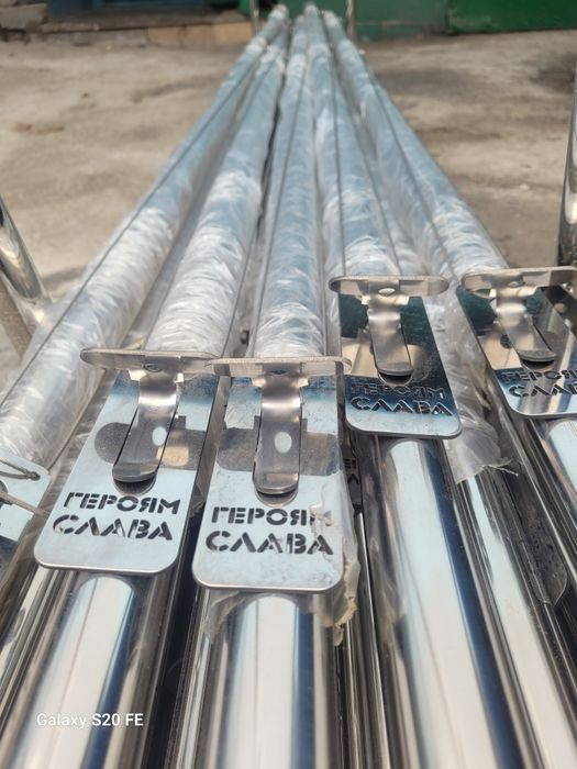 Флагшток на могилу з нержавіючої сталі