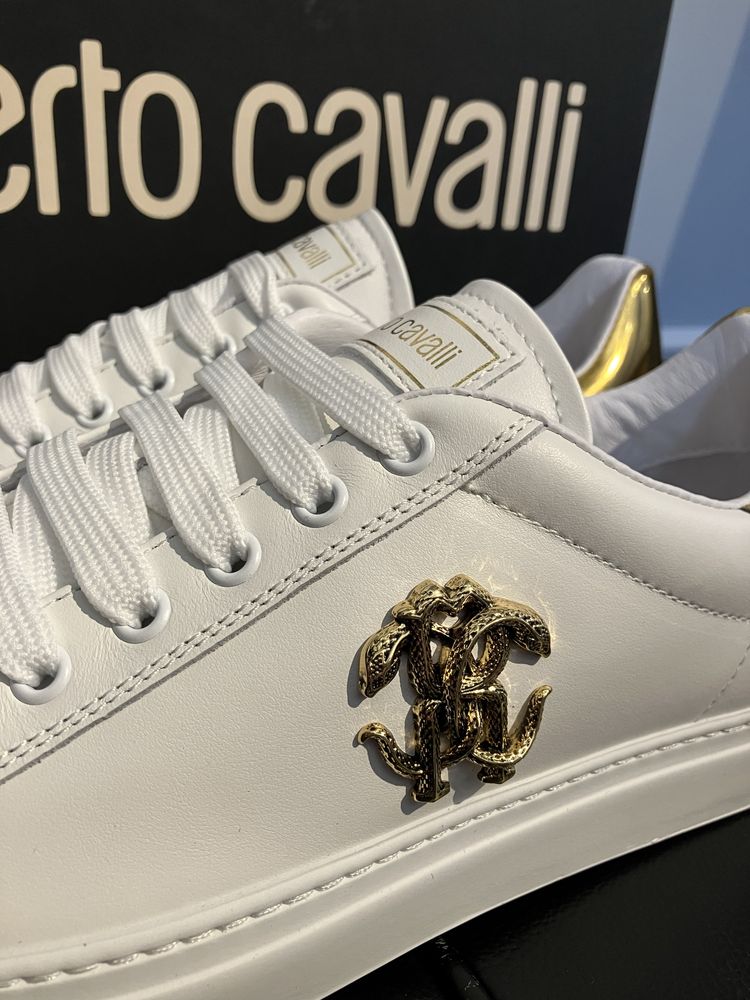Roberto Cavalli luksusowe wloskie sneakersy buty Italy Nowe 41/42