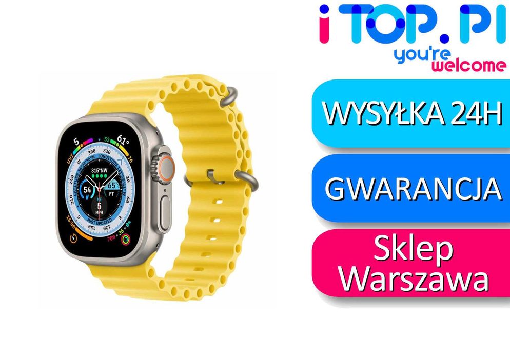 Apple Watch Ultra 1 gen 49mm Żółta opaska iTop Pasaż Muranów Lokal 32