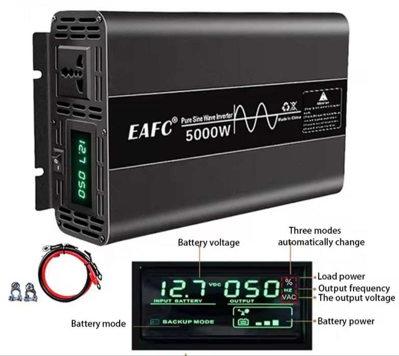 Inversor de corrente DC12v para AC220v