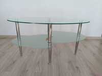 duża ława szklana stolik kawowy 100x50x50