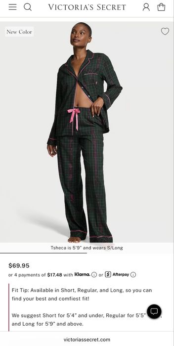 піжама Flannel Long Pajama Set vs (s)