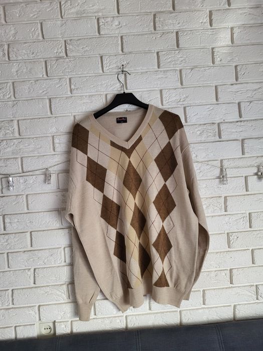 Sweter męski w romby