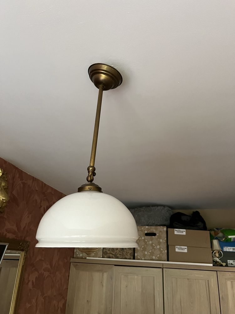 Mosiężna lampa sufitowa