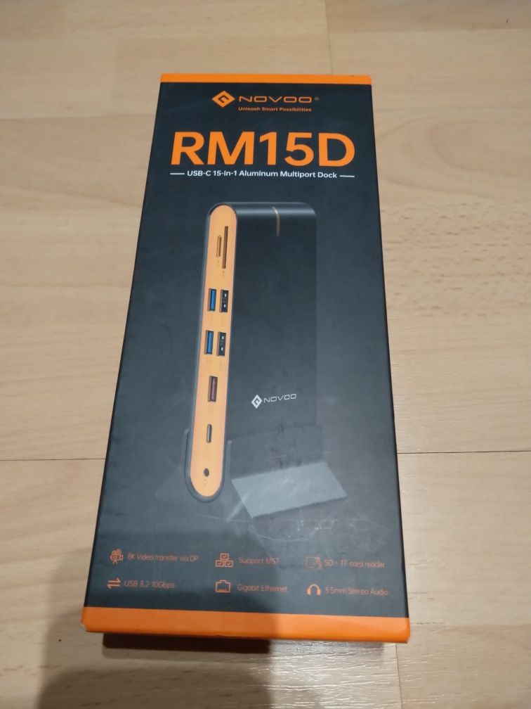 Stacja dokująca NOVOO 15 w 1 hub USB sd port