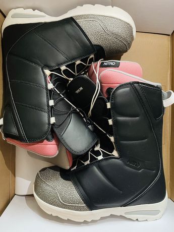 Женские 8.5 (38/39 размер) ботинки для сноуборда NITRO FLORA TLS