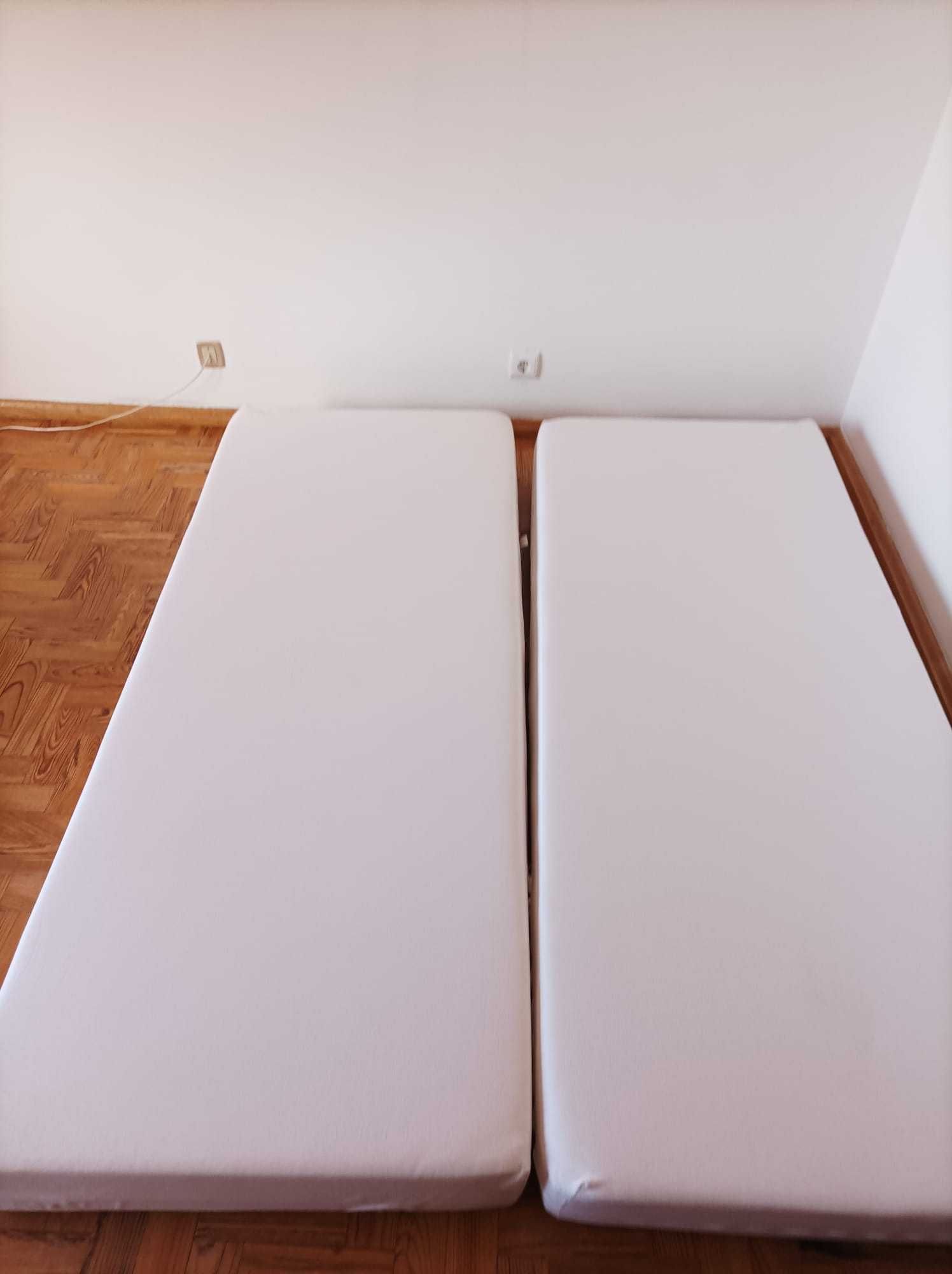 2 colchões COLUNEX para cama casal articulada, cada 1,80x0,8m
