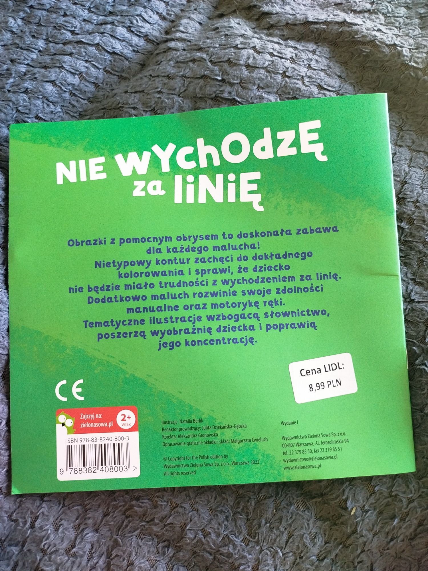 Kolorowanka nie wychodzę za linię art. A 419,