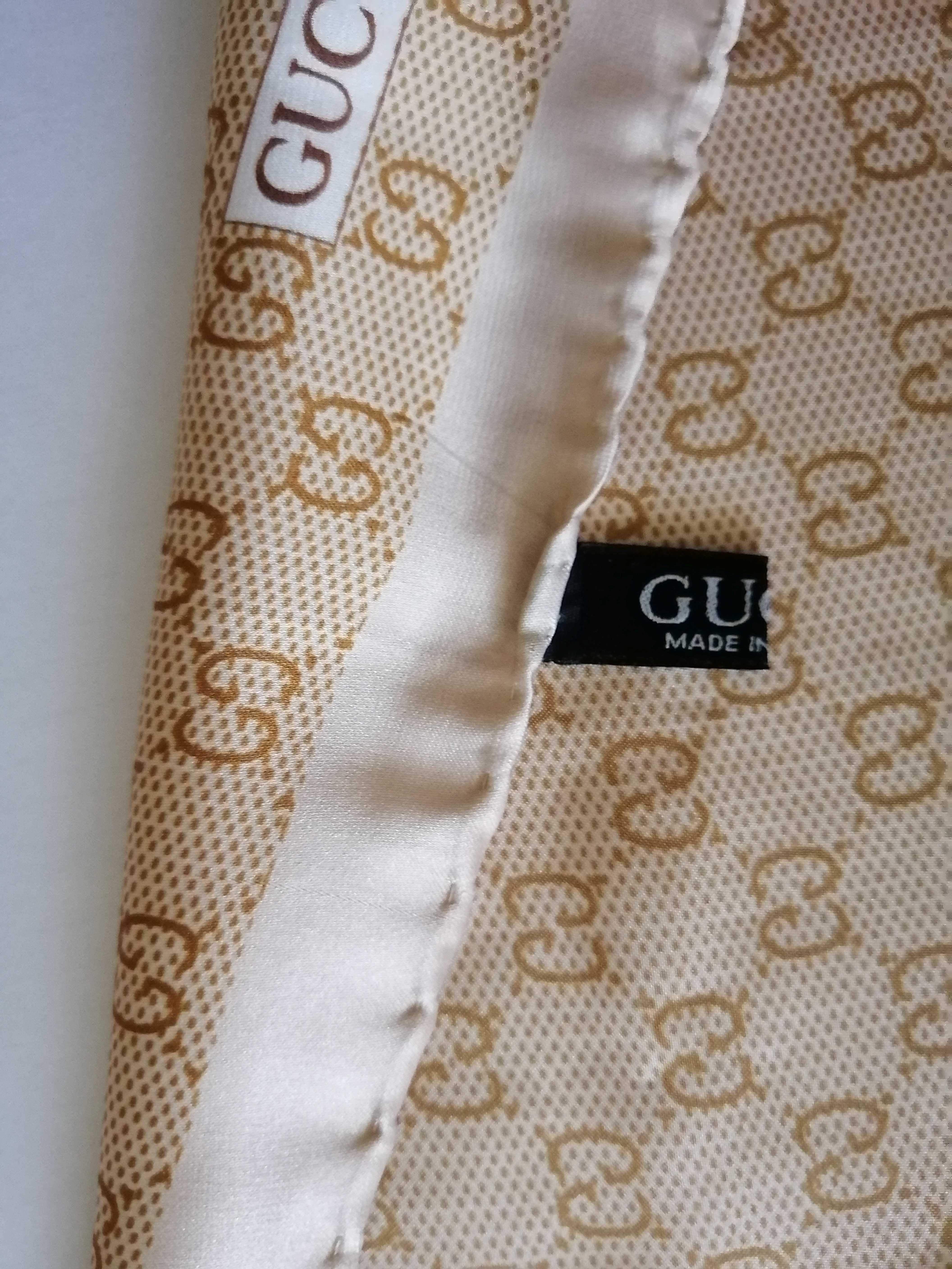 Платок, Хустка, Шейный платок, шелковый, 90х90, GUCCI оригинал