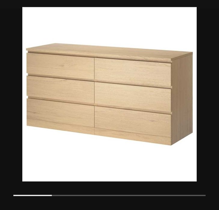 Cómoda 6 gavetas Malm