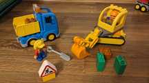 DUPLO 10812 wywrotka koparka gąsienicowa, roboty drogowe; inne zestawy