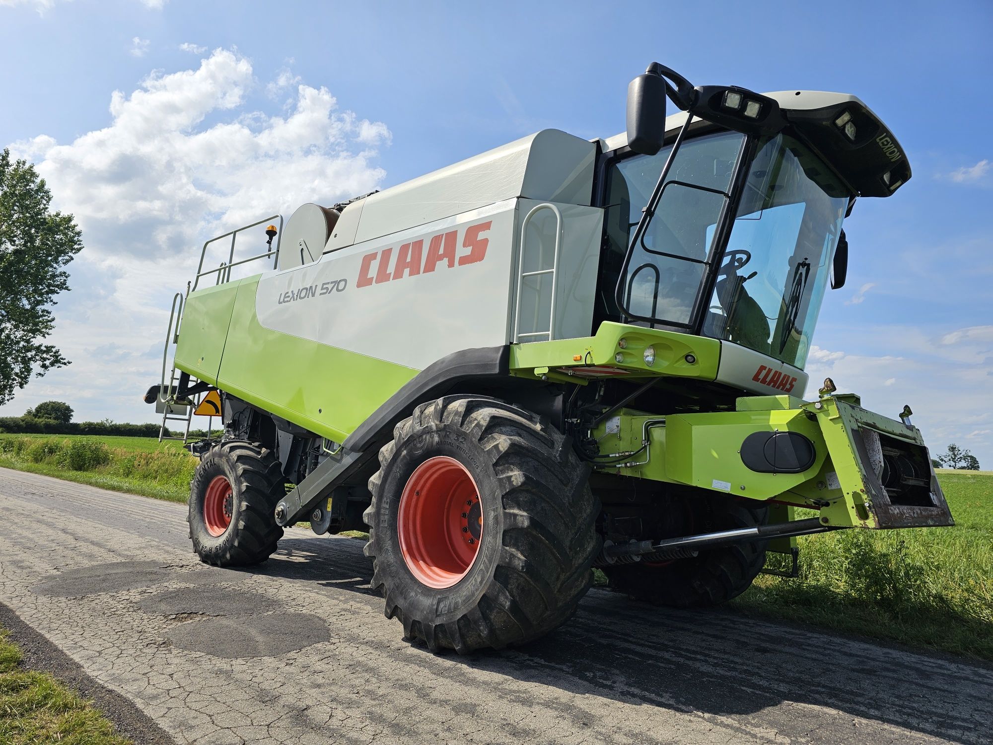 Claas lexion 570 3d auto contur 2006r heder v750 vario heder do kukury