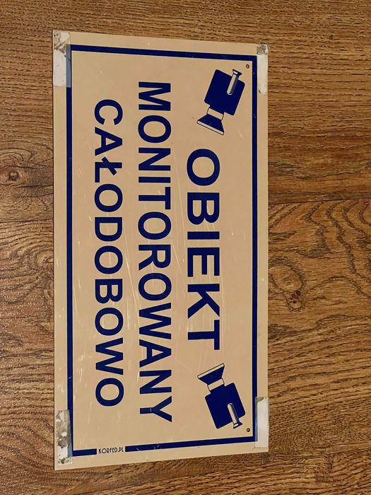 Tablica Obiekt monitorowany całodobowo