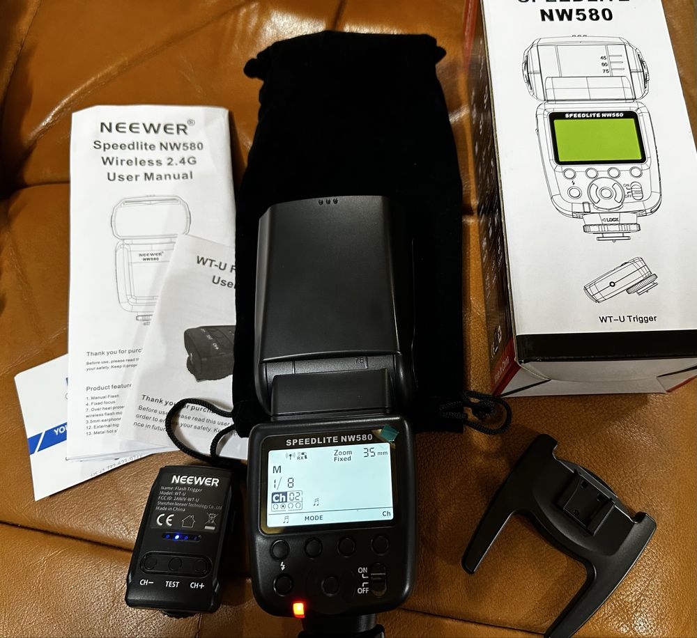Бездротовий спалах Neewer nw580 2,4G і 15-канальним передавачем