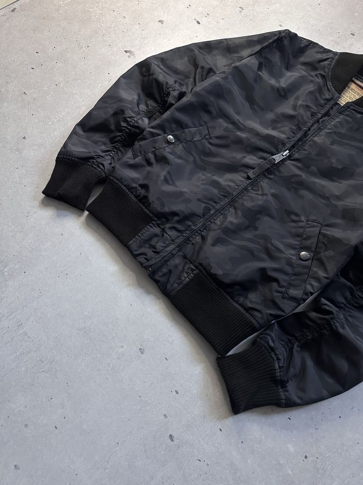 Alpha industries ma-1 nylon camo bomber чоловічий бомбер альфа