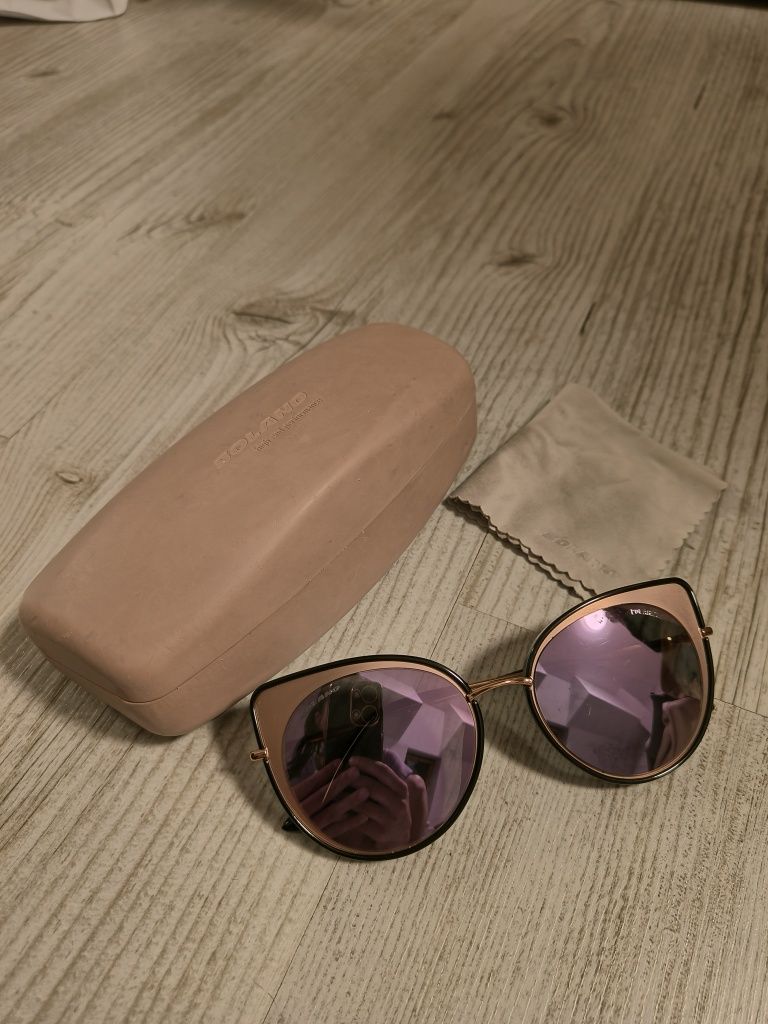 Okulary solano polarized różowe