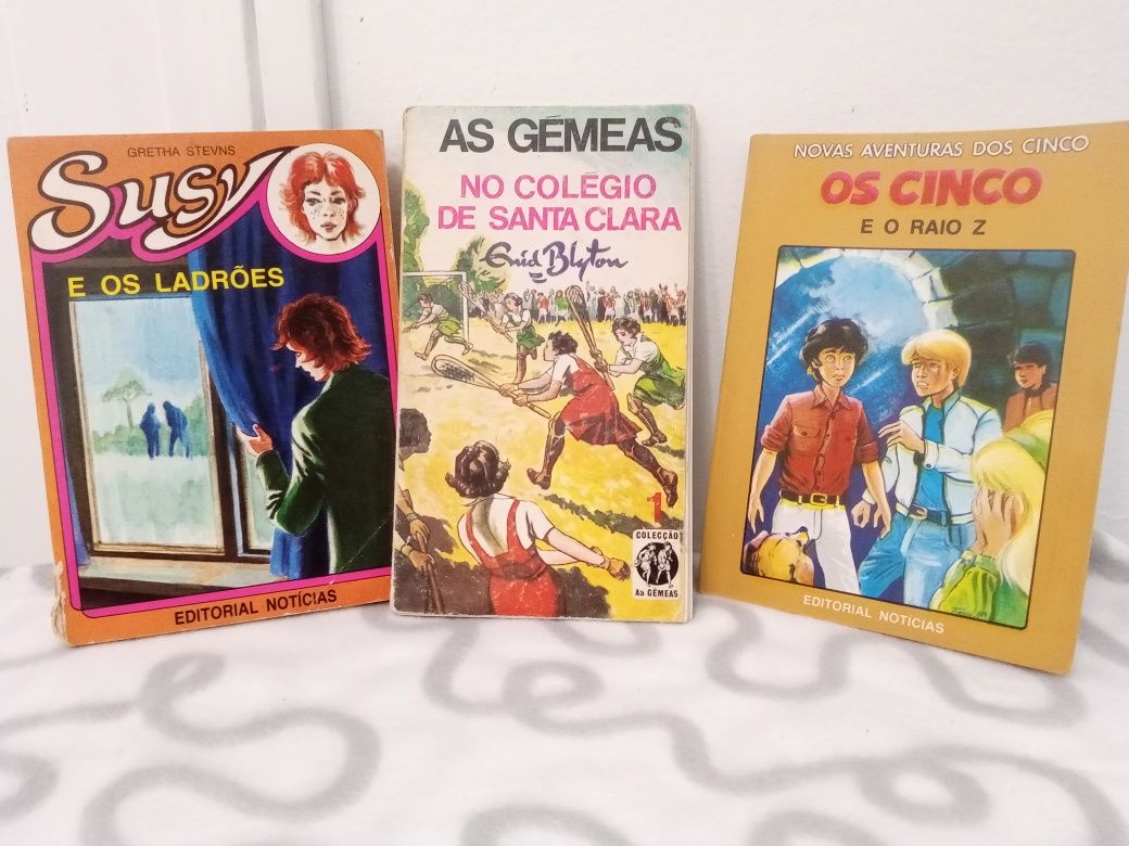 Livros Susy, os Cinco e As Gêmeas no convento Santa Clara