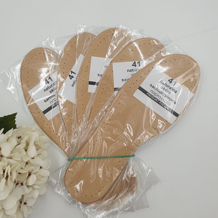 Wkładki do butów obuwia skóra skórzane 41 cienkie