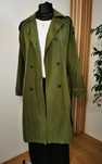 Elegancki, klasyczny płaszcz, trencz wiosenny, khaki, noisy may, S, 36