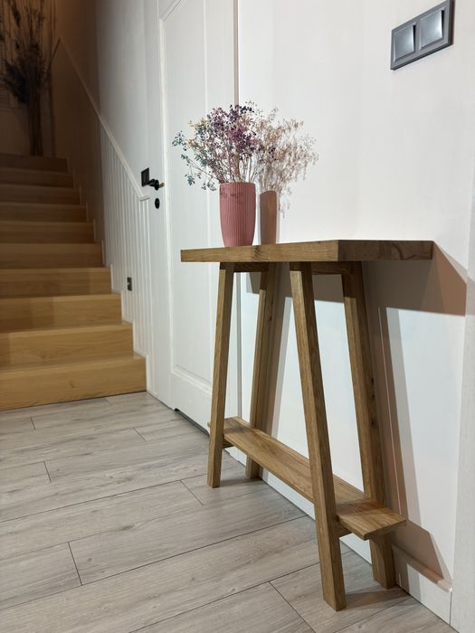 Konsola - lite drzewo - Dąb Orzech Jesion /Vintage komoda przedpokój