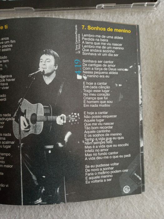 CD duplo TONY CARREIRA no Olimpia