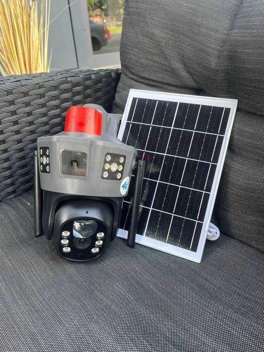 Камера відеонагляду 4G WIFI акумуляторна на сонячній панелі sim wifi