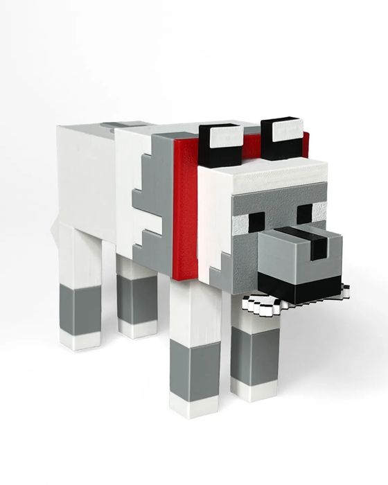 Cão/Lobo Minecraft (Articulado)