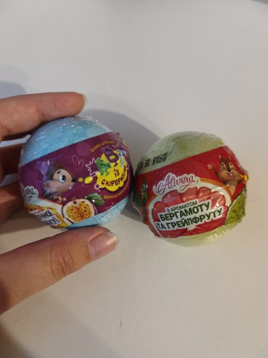Бомбочки для ванны Alivera с сюрпризом