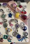 Zawieszka charms murano do bransoletki Pandora, różowy czerwony