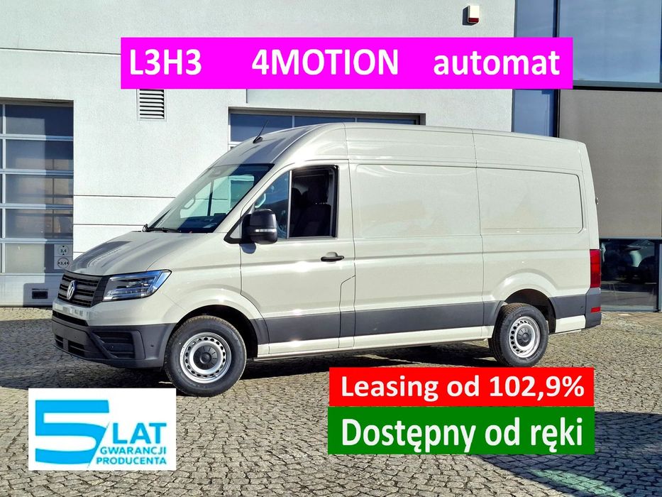 Volkswagen Crafter  L3H3 4x4 automat; ledy; kamera cofania; leasing od 102,9%