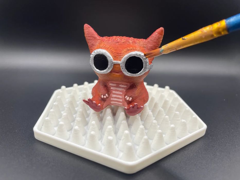 Suporte para Pintura de Miniaturas e Verniz