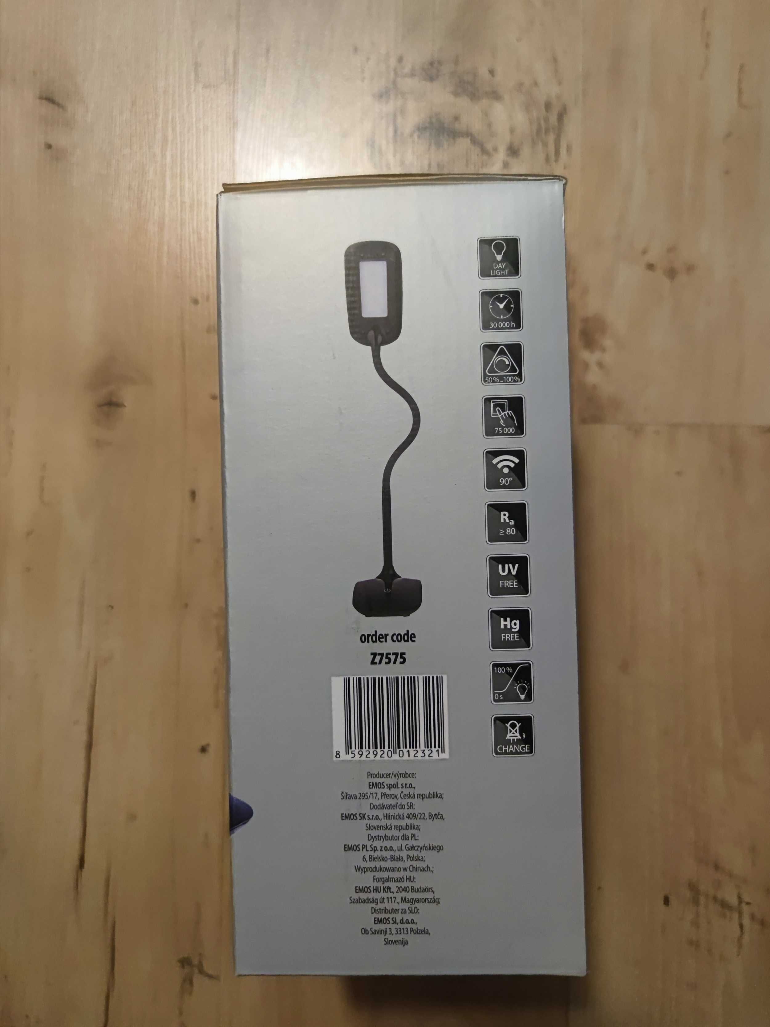 Lampa lampka biurkowa Emos Z7575 czarna, nowa