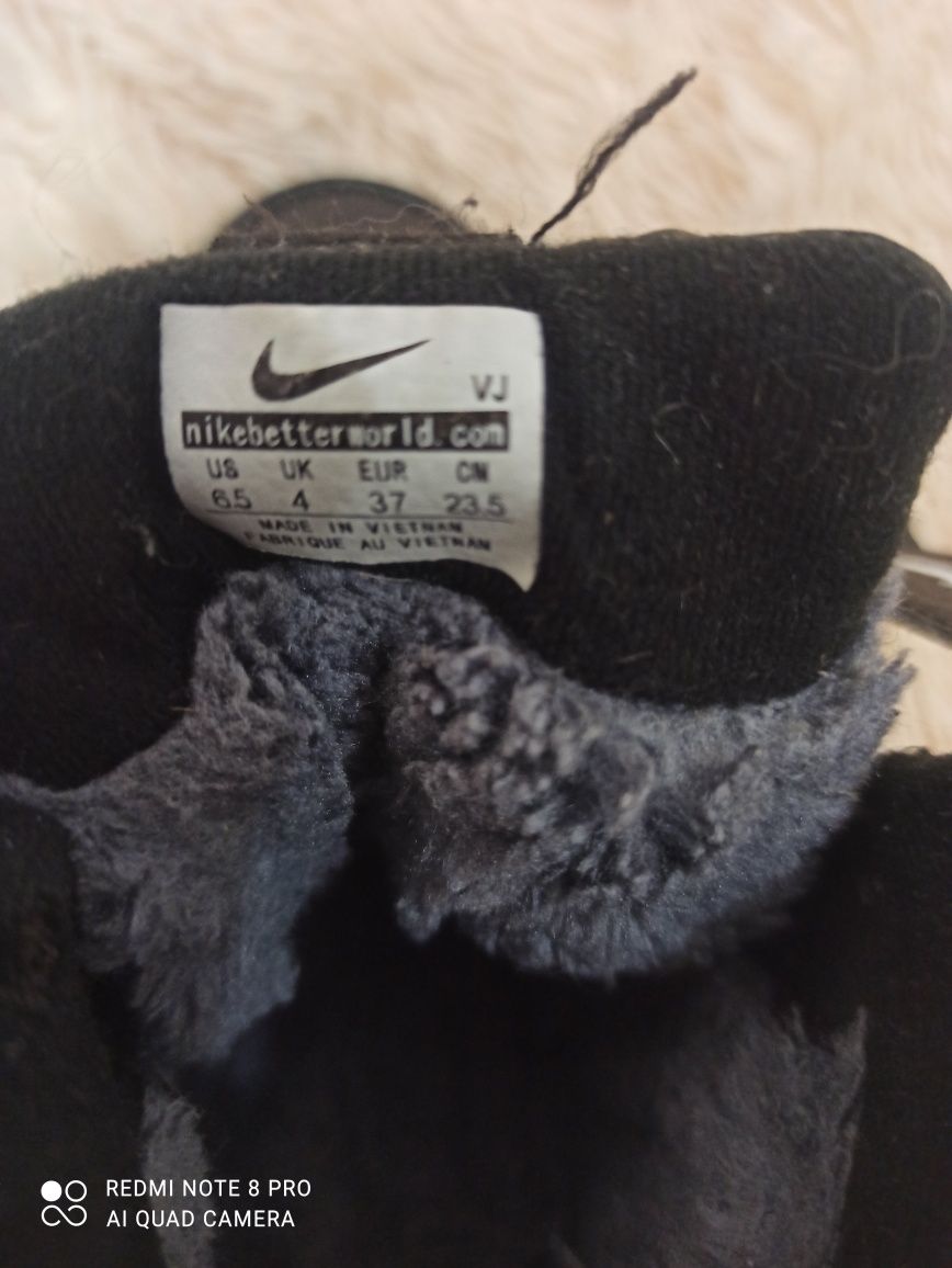 Зимние кроссовки высокое Nike Air Force Utility Winter Black Найк