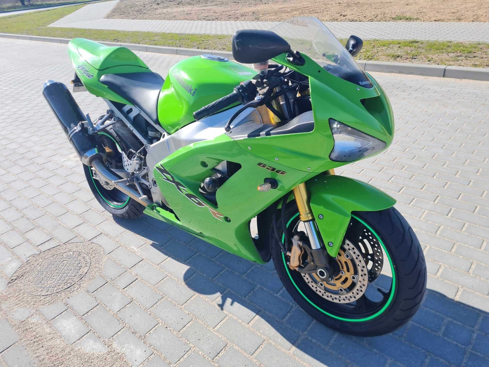 KAWASAKI zx6r wtrysk 2003r