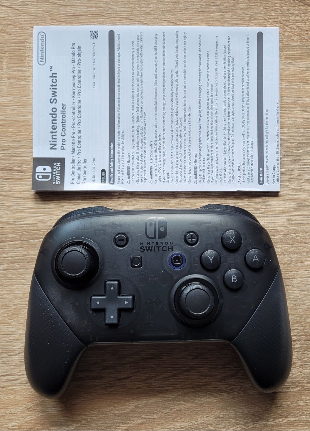 Nowy czarny Nintendo Switch Pro Controller