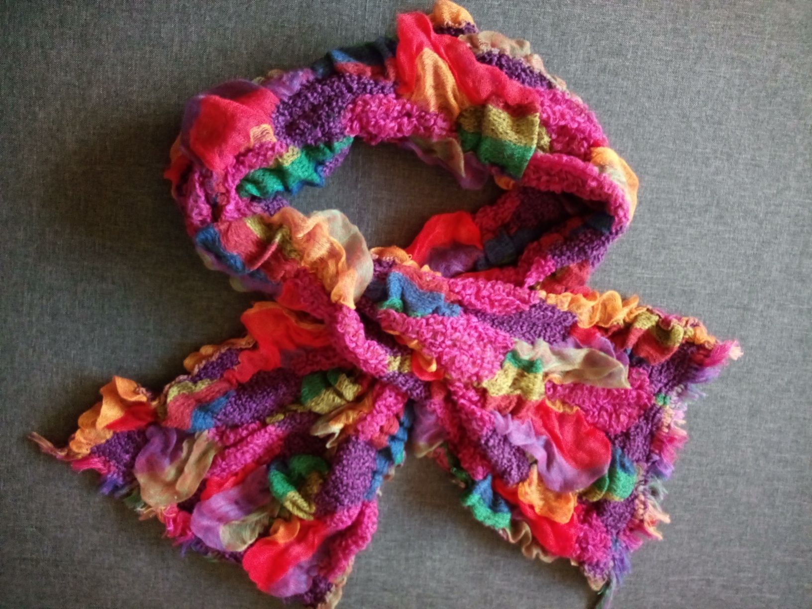 Piękny szal boho etno 165 cm