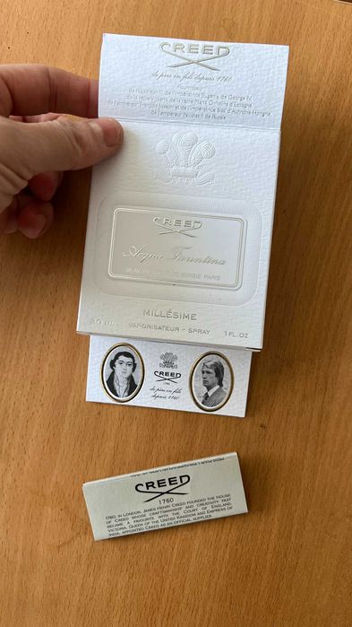 коробка от оригинального Baccarat Rouge 540 и Creed Acqua Fiorentina