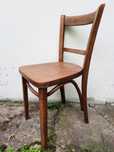Solidne stabilne drewniane krzesło krzesła gięte vintage stylowe 3 szt