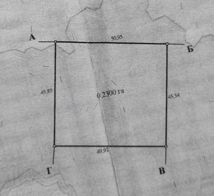 Продаж землі в мальовничій місцевості.  23 сот.  7 км до міста.