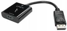 lindy 41068 przejściówka adapter displayport 1.2 hdmi 2.0 czarny